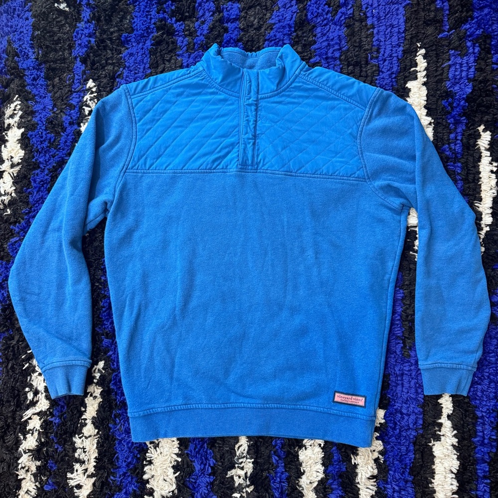 Vineyard Vines Martha’s Vineyard Blue Quilted Sweater